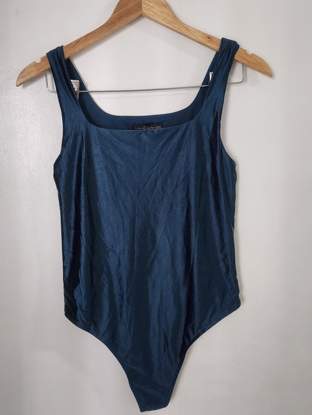 House of Harlow 1960 bodysuit size small teal green